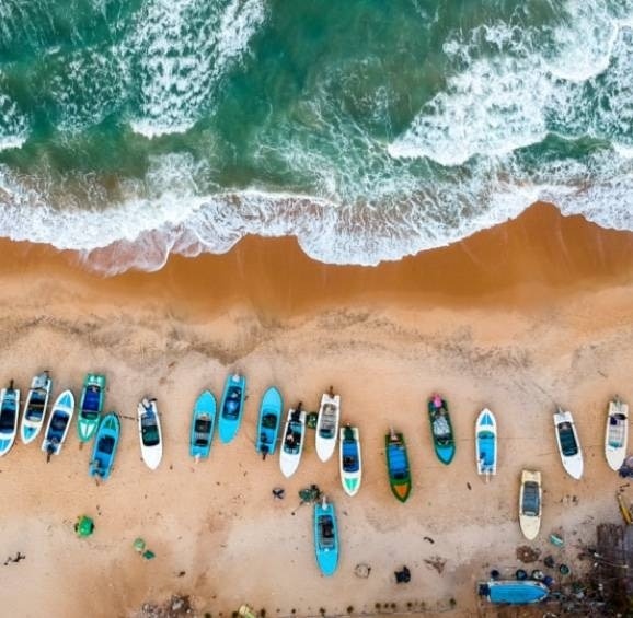 beach top view